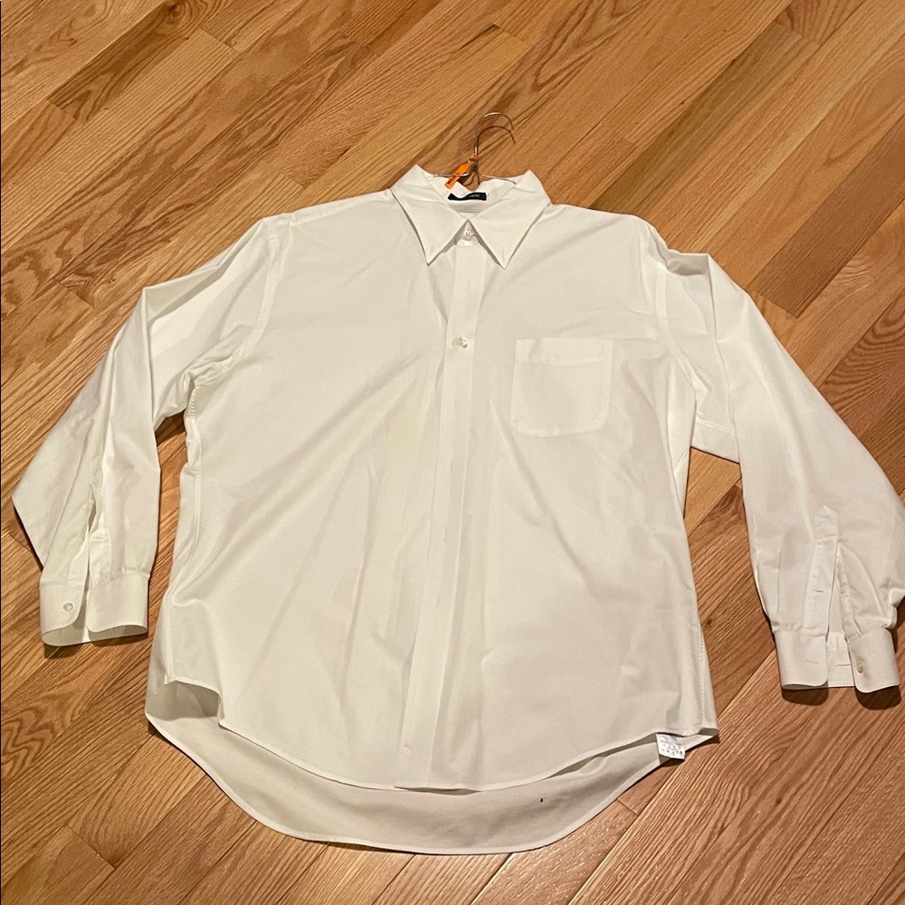 Lands' End Men's White Dress Shirt